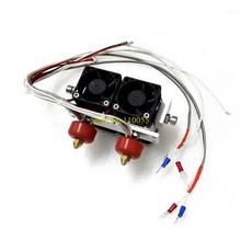 0.4 mm 0.4mm Nozzle Extruder Print Dual Head Double Head for 3D Printer Dual-head FZ0628 Free Shipping
