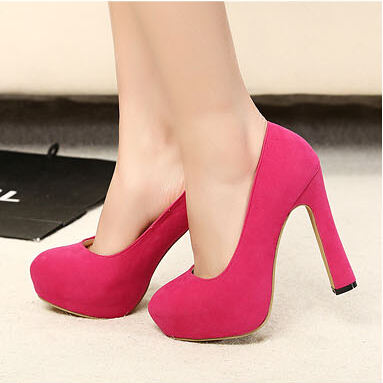 2014 Thick Heel High heeled Shoes Woman Fashion OL Platform Women Pumps Dress Shoes Ladies Female