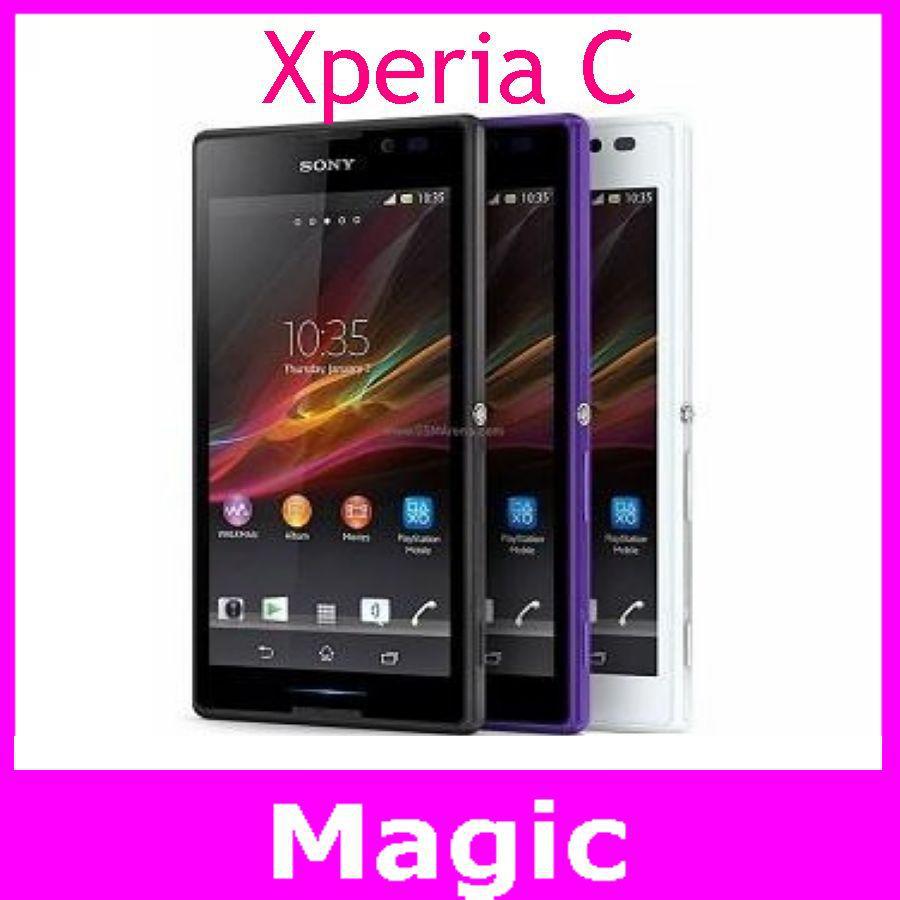 Sony Xperia C S39h C2305 Original Unlocked cell phones Dual Sim Android Quad Core 8MP Camera