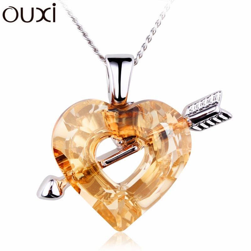 Best Quality Women Necklace Pendant Jewelry Arrow of Cupid Made with Swarovski Elements Crystals from Swarovski