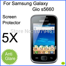 5pcs free shipping Smartphone Samsung Galaxy Gio s5660 screen protector,matte anti-glare LCD protective film,new 2014 fashion