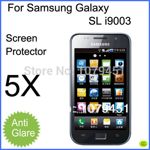 high quality 5pcs free shipping Smartphone Samsung Galaxy SL i9003 screen protector matte anti glare LCD