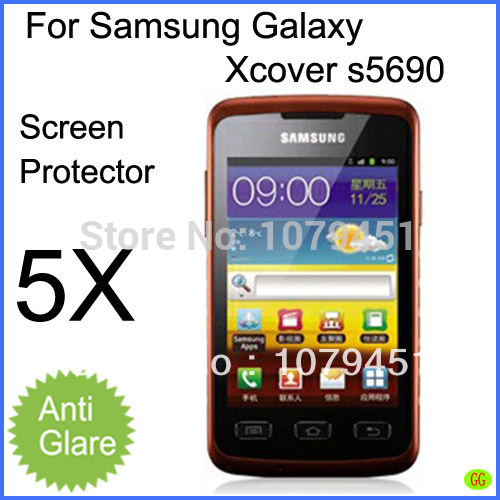 best quality 5pcs free shipping Andriod Phone Samsung Galaxy Xcover s5690 screen protector matte anti glare