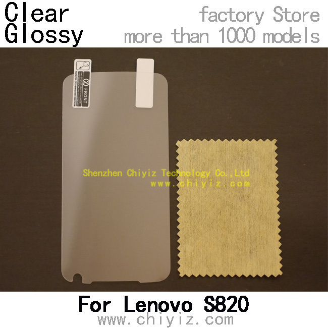 Clear Glossy LCD Screen Protector Guard Cover Film Shield For Lenovo S820 Lenovo IdeaPhone S820 LePhone
