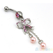 Body Jewelry Butterfly Dangle Ball Button Barbell Bar Belly Navel Ring Body Piercing
