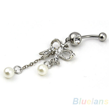 Body Jewelry Butterfly Dangle Ball Button Barbell Bar Belly Navel Ring Body Piercing 01IG