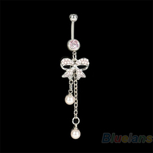 Body Jewelry Butterfly Dangle Ball Button Barbell Bar Belly Navel Ring Body Piercing 01IG