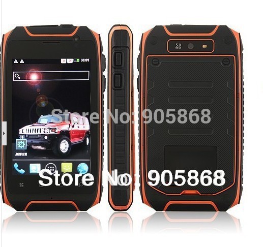 Hummer H1 Dual Core 3 5inch Rugged smartphone MTK6572A GPS Android 4 2 2 Dustproof shockproof