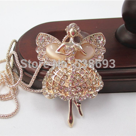 long femme acessorios para mulher 2014 new fairy angel wings anjo jewelry joias bijoux collier necklaces