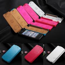 Newest Retro Luxury Flip Phone Case For Iphone 4 4S 4G 5 5S 5G PU Leather