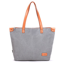 Retro canvas bag handbag canvas shoulder bags for women black blue gray khaki canvas tote bag