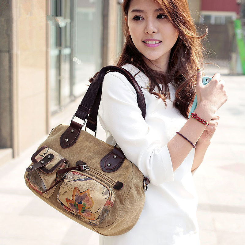 NEW retro canvas tote bags for women handbag best women shoulder bag free shipping