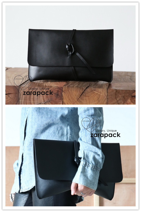 Modern Minimalism Design Bag Genuine leather Business Clutch women Handbag Briefcase new