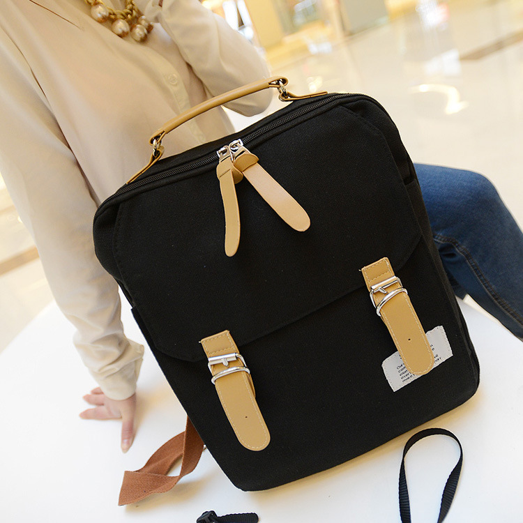 New 2015 European Vintage women backpack Canvas casual simple printing backpack Elegant fashion backpack free shipping