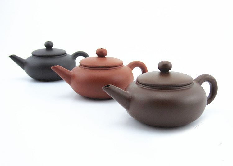 Hot selling 100 handmade 40ml Mini Chinese purple clay puer teapot 3 colors zisha tea pot