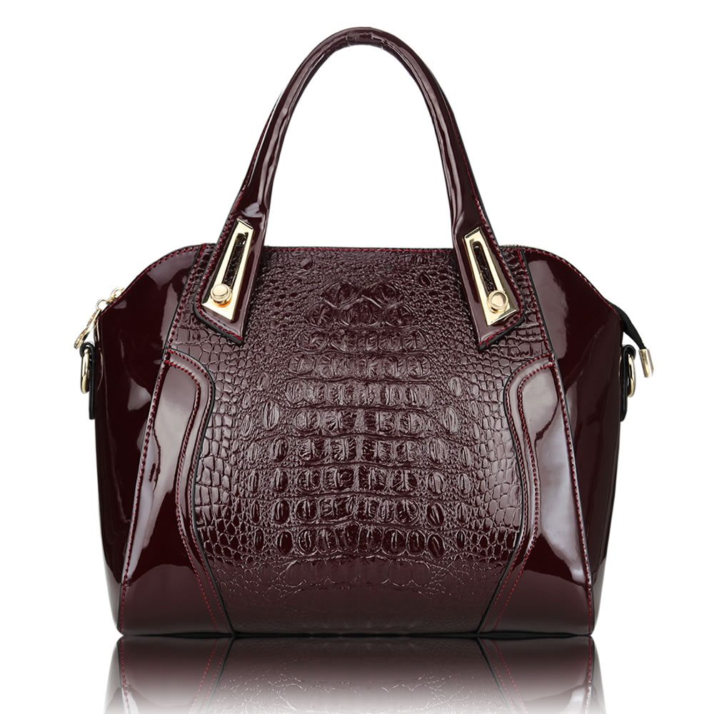 Wholesale new 2014 star japanned leather crocodile handbags women bag cross body bag female shoulder messenger