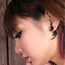 1 Piece Popular Long Tail Small Leopard Cat Puncture Girls And Boys Stud Earrings for Men