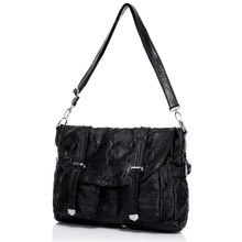 Bags Limited 2015 Korean Version of The New Spring And Summer Stitching Sheepskin Leather Large Handbag