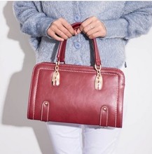 2014 women’s genuine leather bags one shoulder cross-body handbag horizontal square