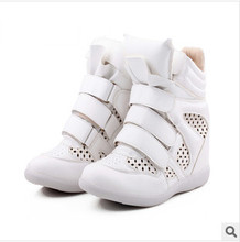 Hot sale 2015 New arrival women sneakers casual shoes hidden wedge sneakers spring autumn sneakers free