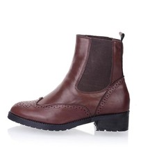Newest lady s flat boots pointed toe vintage fashion women s martin boots motorcycle shoes mixed