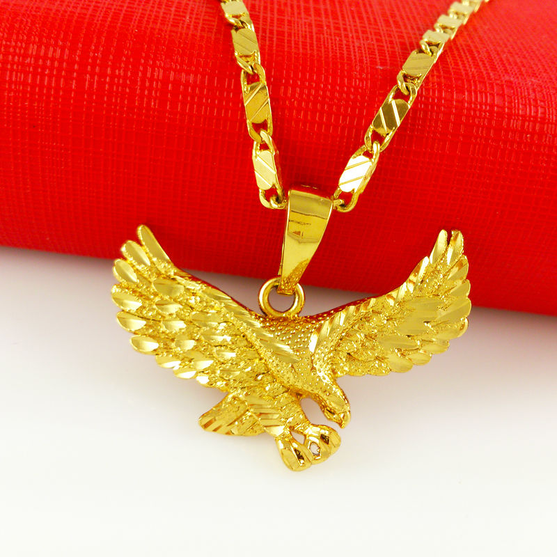 Wholesale Super deal New Arrival Fashion Jewelry Vacuum Plating 24K Gold Necklace Pendant Necklace Men Jewelry