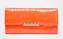 2014 Classic long design wallets women s genuine solid leather high quality fashion purse card holder