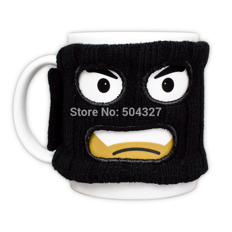 Free Shipping 1Piece Mugga Mug Criminal Coffee Mug with Cup Warmer Mask