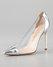 Free Shipping High Quality MB Pacha Pvc Pumps/Shoes, Women’s Genuine Leather High Heels Pumps