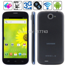 5 inch MTK6582 Quad core Android 4 2 Smart phone Dual Cameras Dual SIM Card DOOGEE