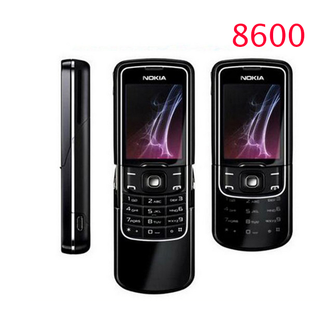 Original Nokia 8600 Luna Mobile Phone Unlocked 2G GSM Cell Phone Russian keyboard One year warranty