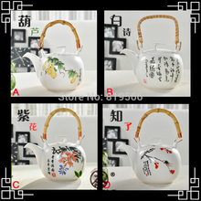 New 2014 950ml Elegant Big Ceramic Teapot  Chinese Porcelain Kungfu Tea Set Drinkware Tea Cup Creative Tea Service 4 Choices