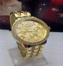 New Luxury Fashion Women dress Rhinestone Analog wristwatches men Casual watch Wholesale jewelry gift Free shipping