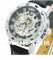 Men Mechanical Hand Wind Analog Stainless men Skeleton Mens Watch for 2014 Golden dial Fashion vintage