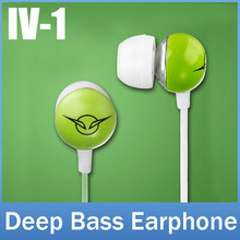 IV-1 Brand Fashion Ceramic shell In Ear Headphone, 3.5mm Supper Deep Bass Earphone Earbuds For iPhone 5s 5 Cell phones MP3 MP4