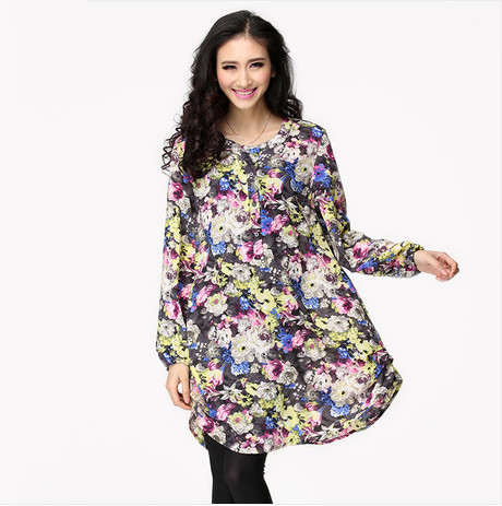 Color Plus-size Clothing Spring 2014 Women's Clothes Fashion Vintage ...