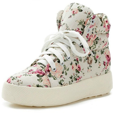 2014 New princess women canvas floral print shoes women s casual sports running sneakers for lady