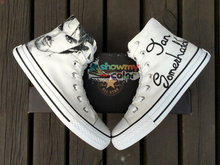 Vampire Diaries Converse All Star Shoes Custom Canvas Sneaker Men Women Hand Painted Ian Somerhalder
