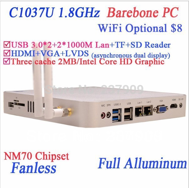 Barebone MiniPC 1037u mini pcs intel 1037u computer mini itx pc desktop pc support Home Premium