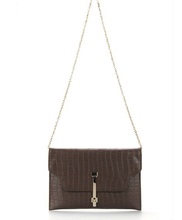 2014 Street Fashion Crocodile Pattern Female Shoulder Bag Messenger Bag Day Clutch Sac Bolso Tasche