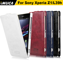 New 2014 IMUCA mobile phone bags&cases accessories For sony_xperia z1 L39h C6906 C6903 C6902 C6943 flip leather phone cases