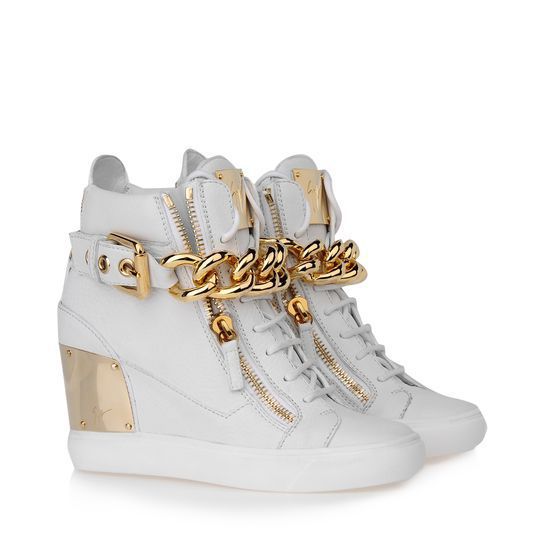 ... wedge-gold-chain-sneakers-white-black-high-tops-women-shoes-ssize-35