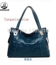 2014 first layer of cowhide genuine leather embossed one shoulder cross body handbag casual handbag women