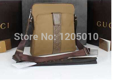 2014 man bag casual canvas man bag fashion genuine leather one shoulder cross body women s