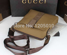 2014 man bag casual canvas man bag fashion genuine leather one shoulder cross body women s