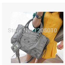 2014 women s handbag fashion tassel Medium handbag motorcycle bag messenger bag