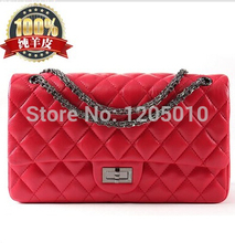 Sheepskin women s 2014 plaid bag chain bag fashion small fashion trend of the shoulder bag
