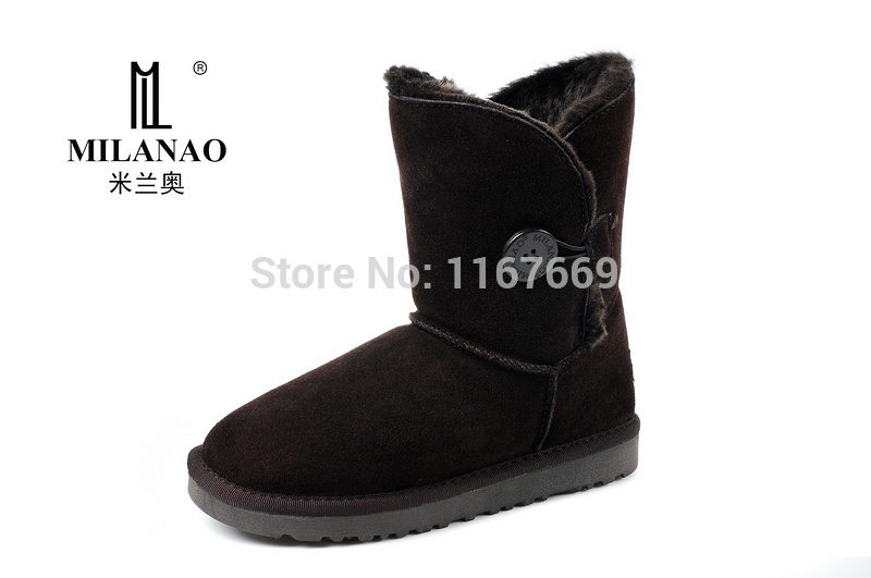 2014 Brand Hot sale Drop Shipping fashion brand Milanao 5803 classic women winter snow boots