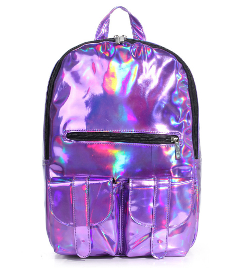 2015 European Fashion laser backpack printing backpack Lovely young girls school bags casual lovely women backpack