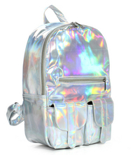2015 European Fashion laser backpack printing backpack Lovely young girls school bags casual lovely women backpack